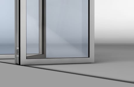SL45 Folding Glass Walls-features an all aluminum design