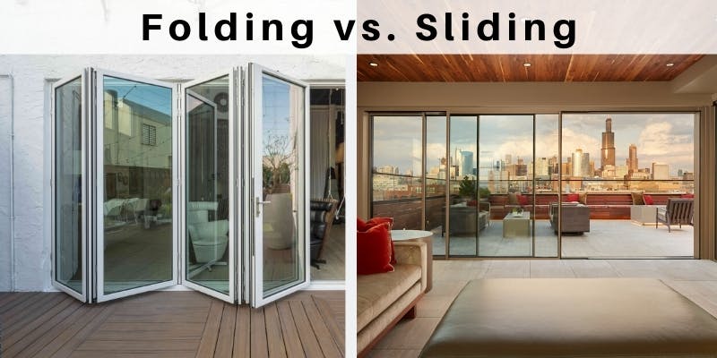 folding vs sliding doors side by side and NanaWall feature benefit comparison