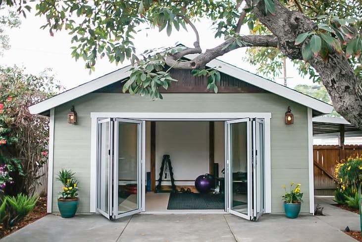 accessory dwelling units for home gym with garage renovation