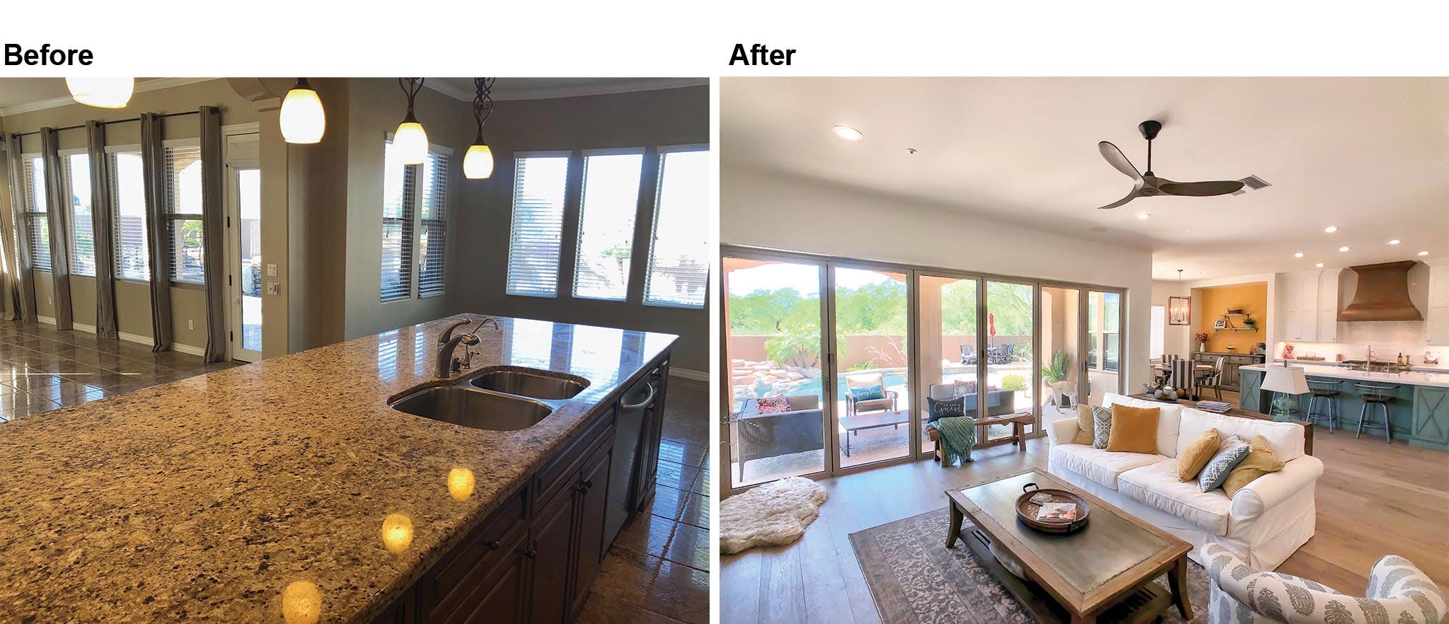 remodel with folding patio doors