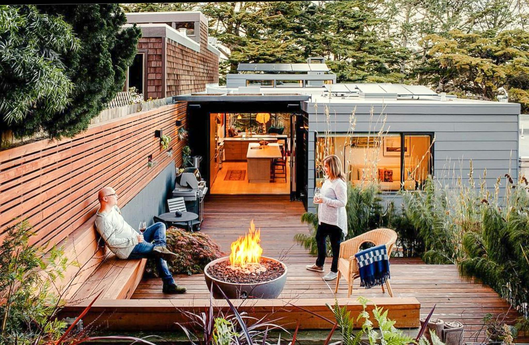 opening glass patio doors create outdoor living
