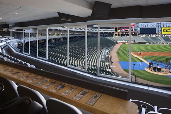 HSW60 Chicago Whitesox Stadium-movable glass wall systems