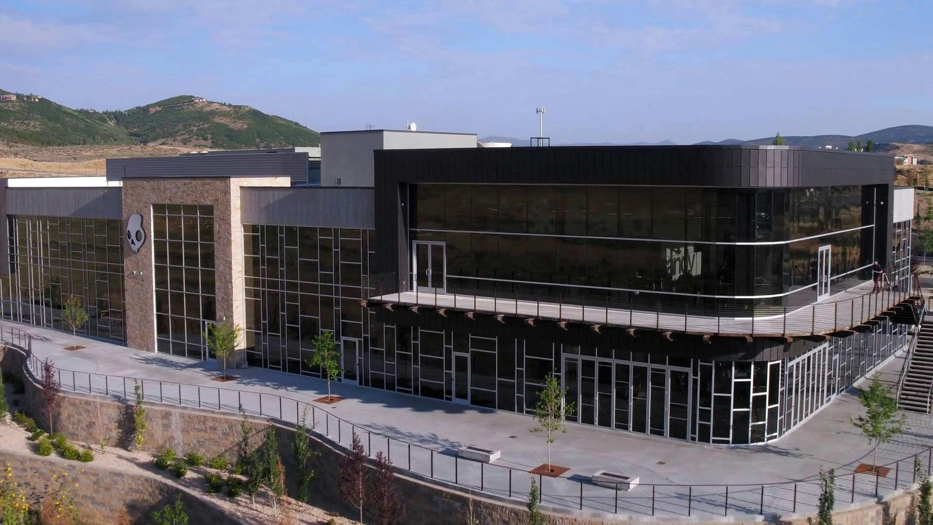 SkullCandy headquarters with folding glass walls